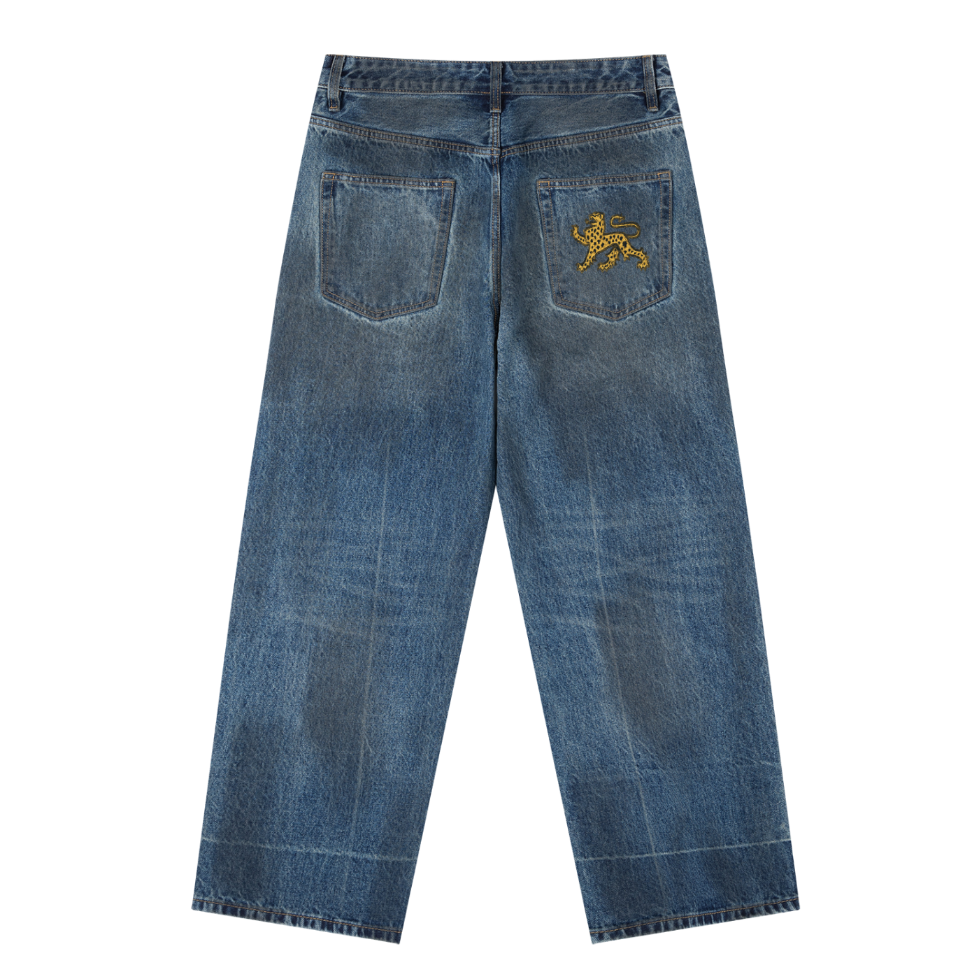 KELLYK VINTAGE WASH DIRTY DENIM JEANS