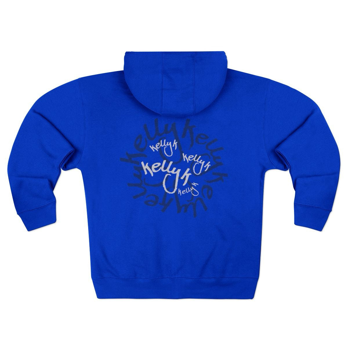 KELLYK 'BLUE LEOPARD' ZIP-UP HOODIE